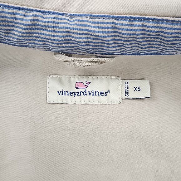 Vineyard Vines Jacket Womens XS Brown Khaki Utility Chore Casual Safari Pockets - Picture 3 of 16